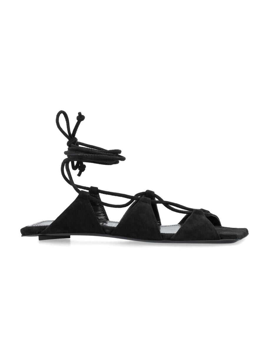 THE ATTICO THE ATTICO Reneé flat sandals BLACK