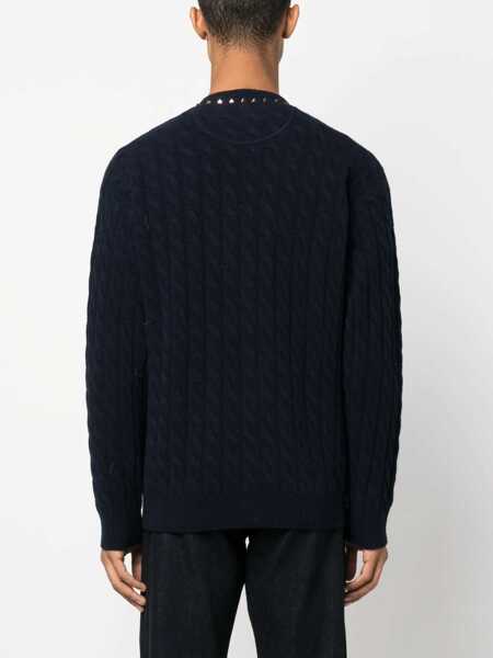 Pulovere Valentino Garavani Valentino Garavani Knitwear NAVY Barbati (BM 12475386) 4