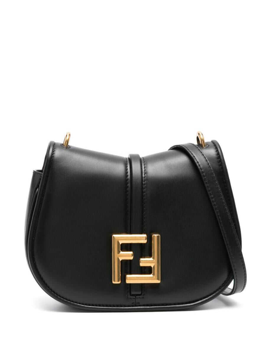 Fendi FENDI C\'Mon mini leather shoulder bag BLACK