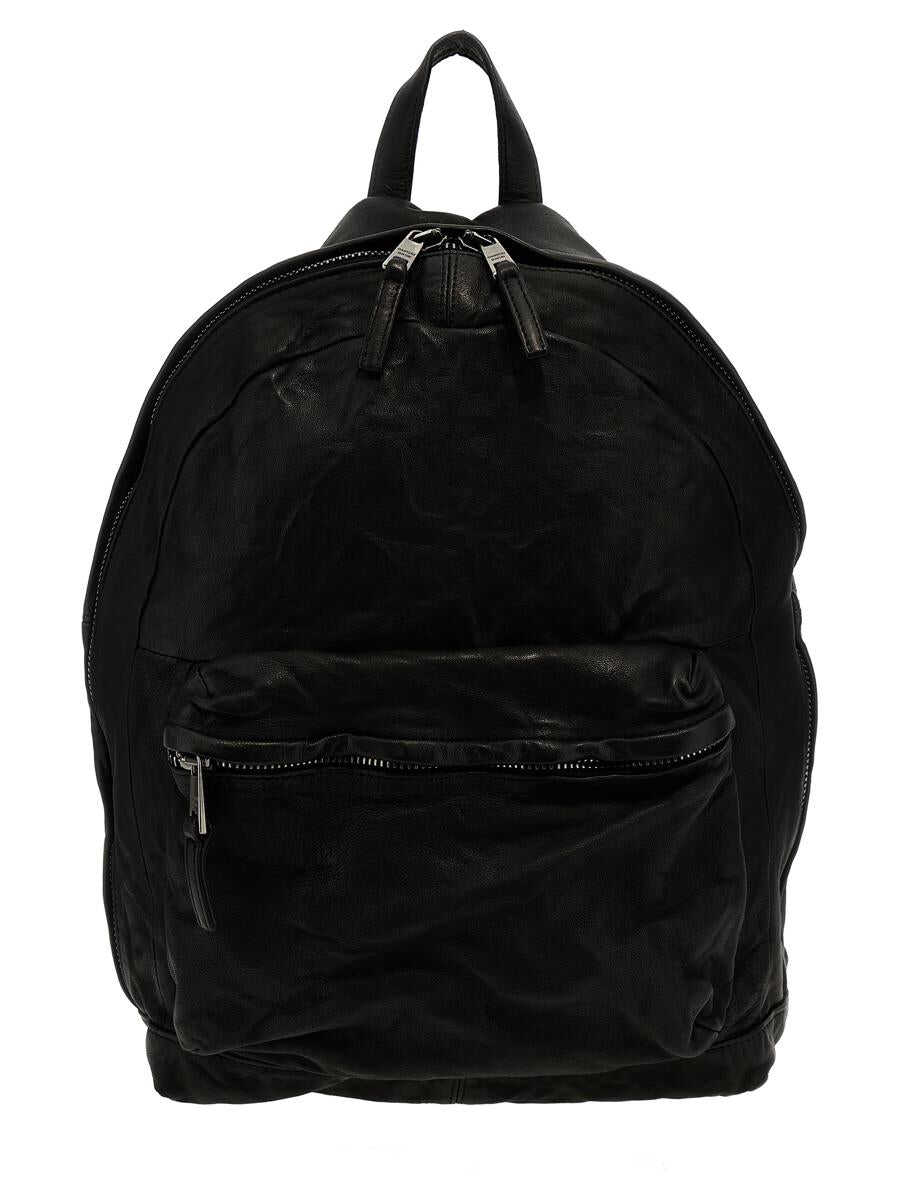 Giorgio Brato GIORGIO BRATO Leather backpack BLACK