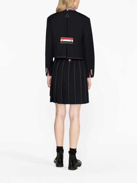 Cardigane Thom Browne Thom Browne Cardigan With Box Pleats BLUE Femei (BM 12479064) 3