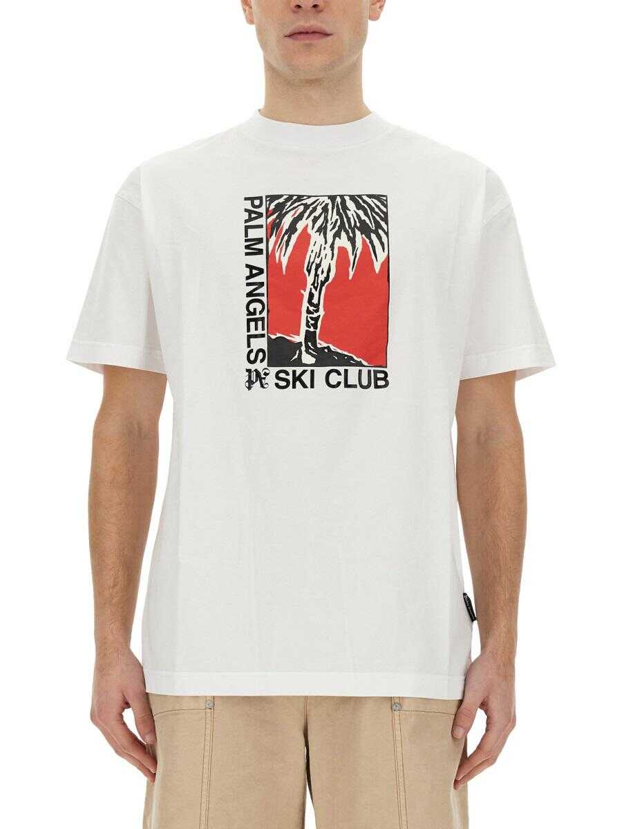 Palm Angels PALM ANGELS PALM SKI CLUB T-SHIRT WHITE