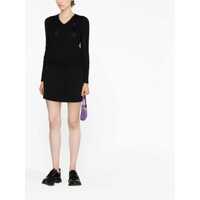 Tricouri Polo Ralph Lauren Dama - Tricouri Polo Ralph Lauren Polo Ralph Lauren Black V-Neck Sweater With Embroidered Black Femei (BM 12482004) - B-mall.ro