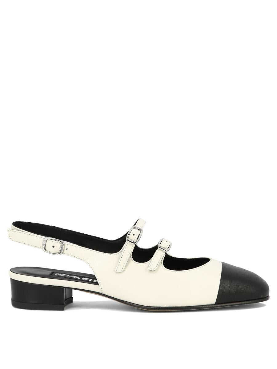 CAREL PARIS CAREL PARIS "Abricot" mary janes WHITE