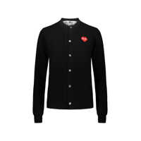 Cardigane Comme Des Garçons Play Black Cardigan With Red Pixelated Heart Clothing Femei