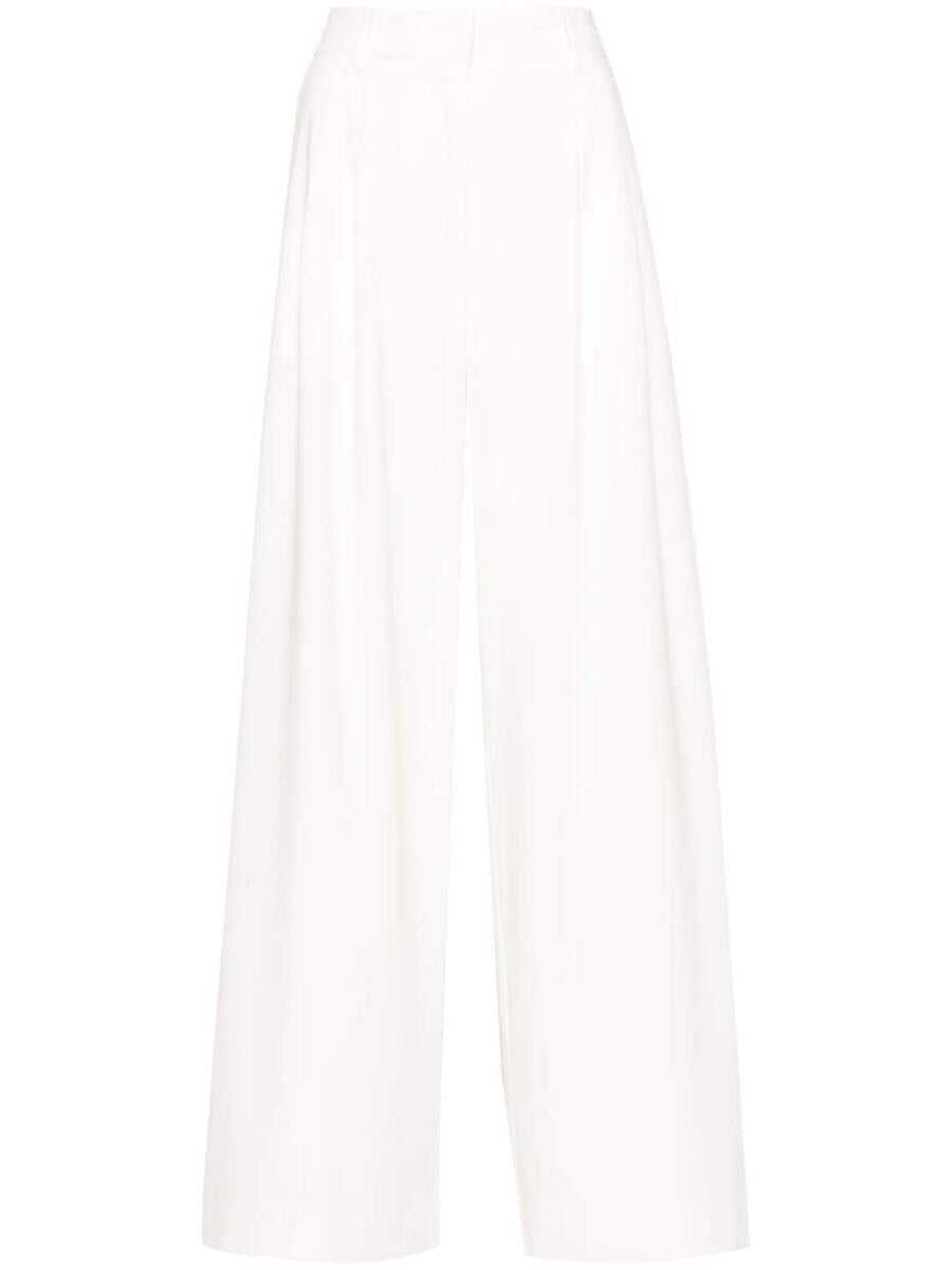 Poze REMAIN BIRGER CHRISTENSEN REMAIN WIDE PANTS WITH PLEATS IVORY b-mall.ro 