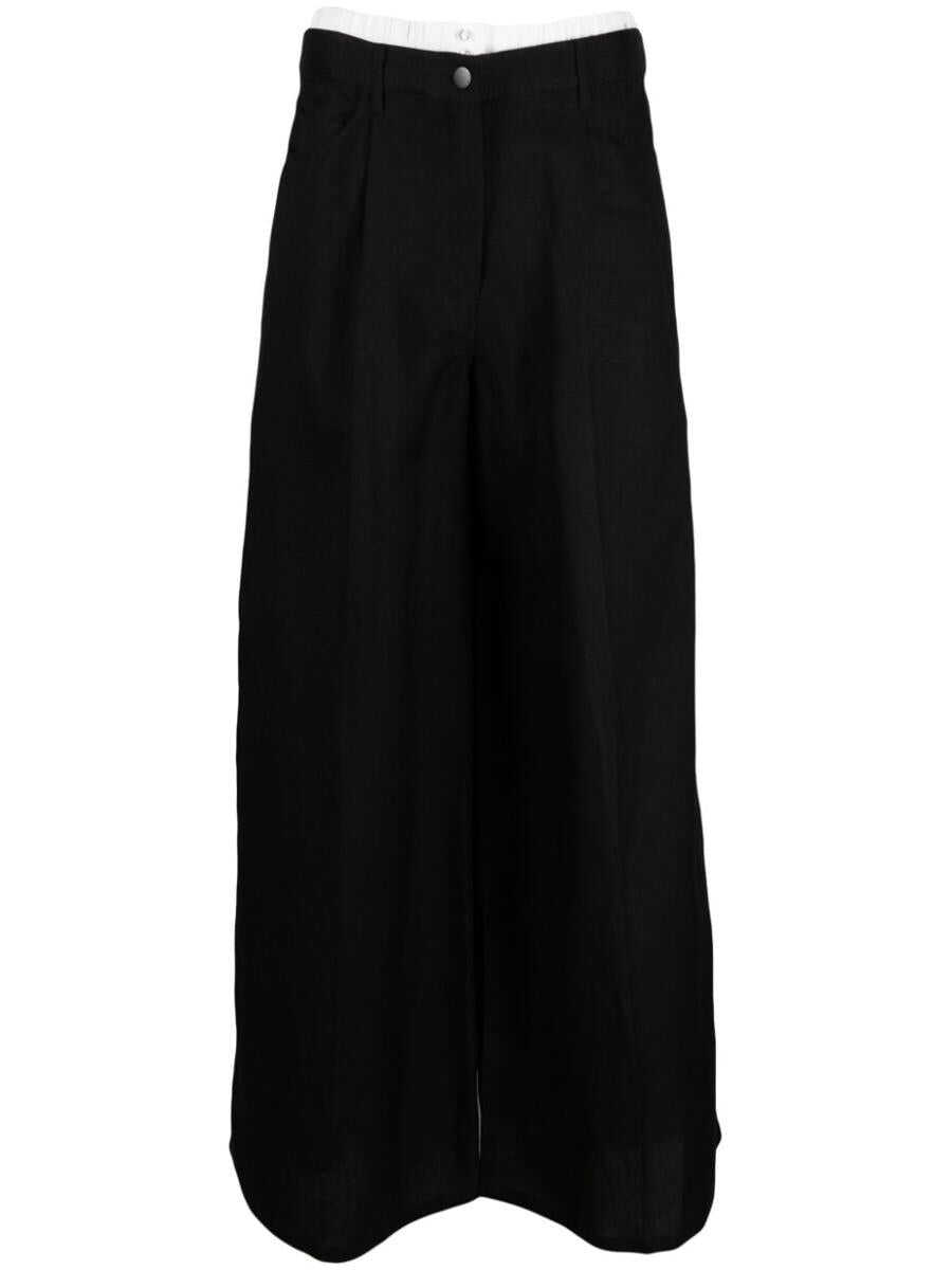 REMAIN BIRGER CHRISTENSEN REMAIN WIDE SUITING PANTS BLACK