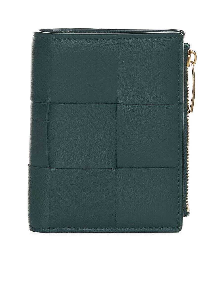 Bottega Veneta Bottega Veneta Wallets EMERALD GREEN-GOLD