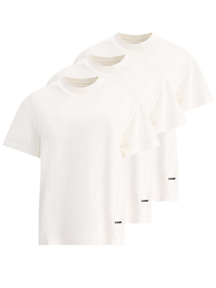Poze Jil Sander JIL SANDER 3-Pack t-Shirt set WHITE b-mall.ro 
