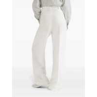 Pantaloni casual Brunello Cucinelli Dama - Pantaloni casual Brunello Cucinelli Brunello Cucinelli Palazzo Pants WHITE Femei (BM 12486555) - B-mall.ro