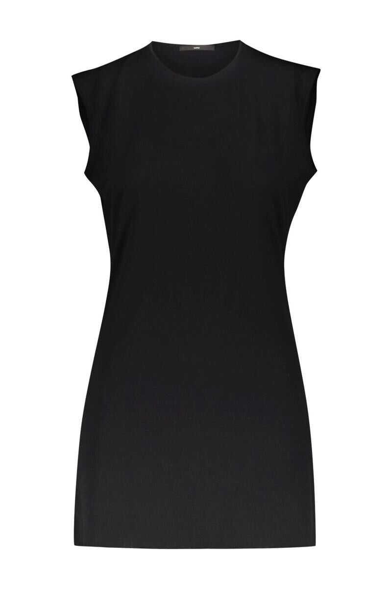 SAPIO SAPIO JERSEY SLEVELESS TOP CLOTHING BLACK