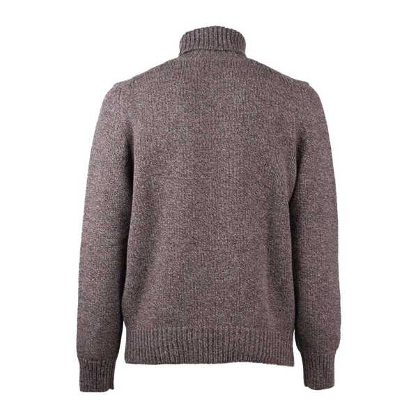 Pulovere Fay Fay Wool Moulin Cable-Knit Turtleneck Sweater BROWN Barbati (BM 12487407) 2