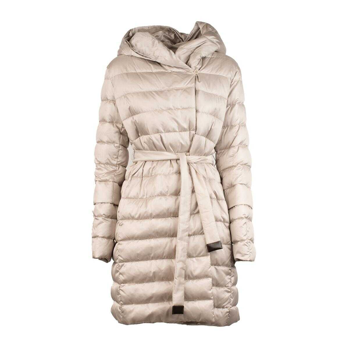 Max Mara MAX MARA Reversible satin anti-drip down jacket BEIGE