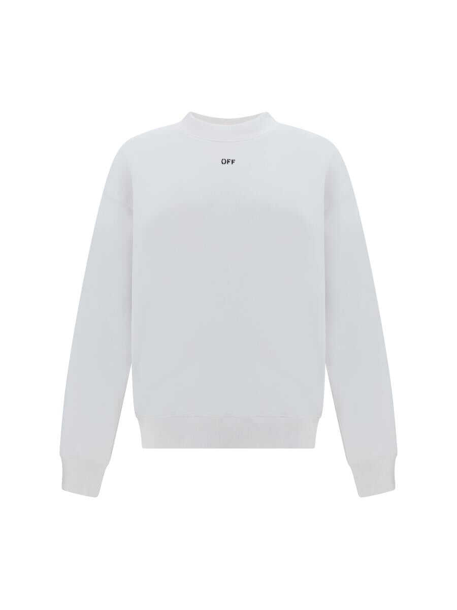 Off-White OFF-WHITE SWEATSHIRTS WHITE BLACK