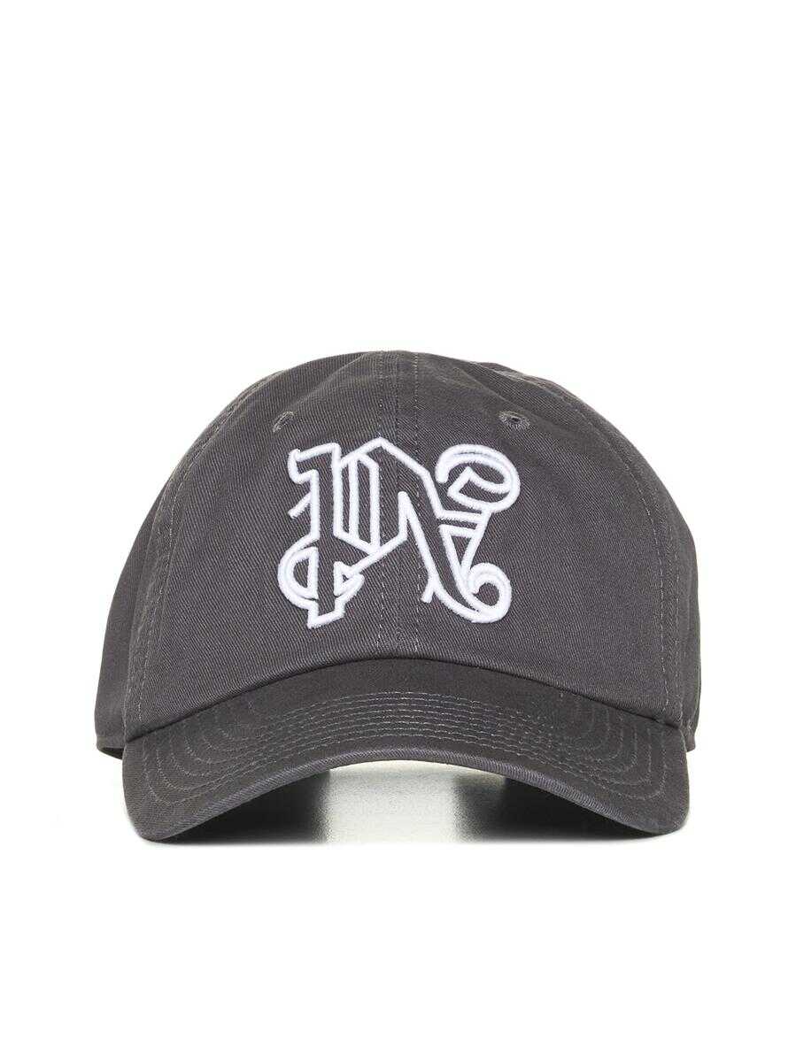 Palm Angels Palm Angels Hats DARK GREY WHITE