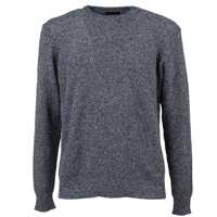Pulovere Roberto Collina Blue Cotton-Linen Blend Sweater Barbati