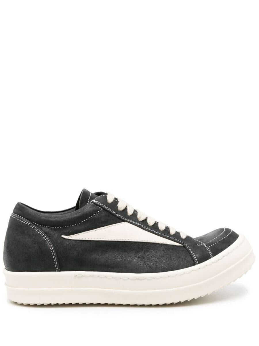 Rick Owens RICK OWENS Luxor leather sneakers BLACK