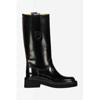 Bocanci Maison Margiela Dama - Bocanci Maison Margiela Maison Margiela Knee-High Brushed Leather Boots Shoes Black Femei (BM 12491964) - B-mall.ro