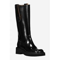 Bocanci Maison Margiela Knee-High Brushed Leather Boots Shoes Femei