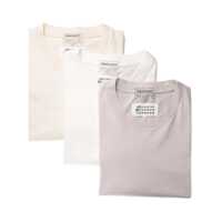 Topuri Maison Margiela Set Of Three Cotton T-Shirts Barbati
