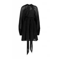 Rochii Maison Margiela Long-Sleeved Mini Dress In Chiffon Silk Clothing Femei