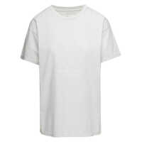 Tricouri White T-Shirt With Printed Logo On The Front In Cotton Woman Femei