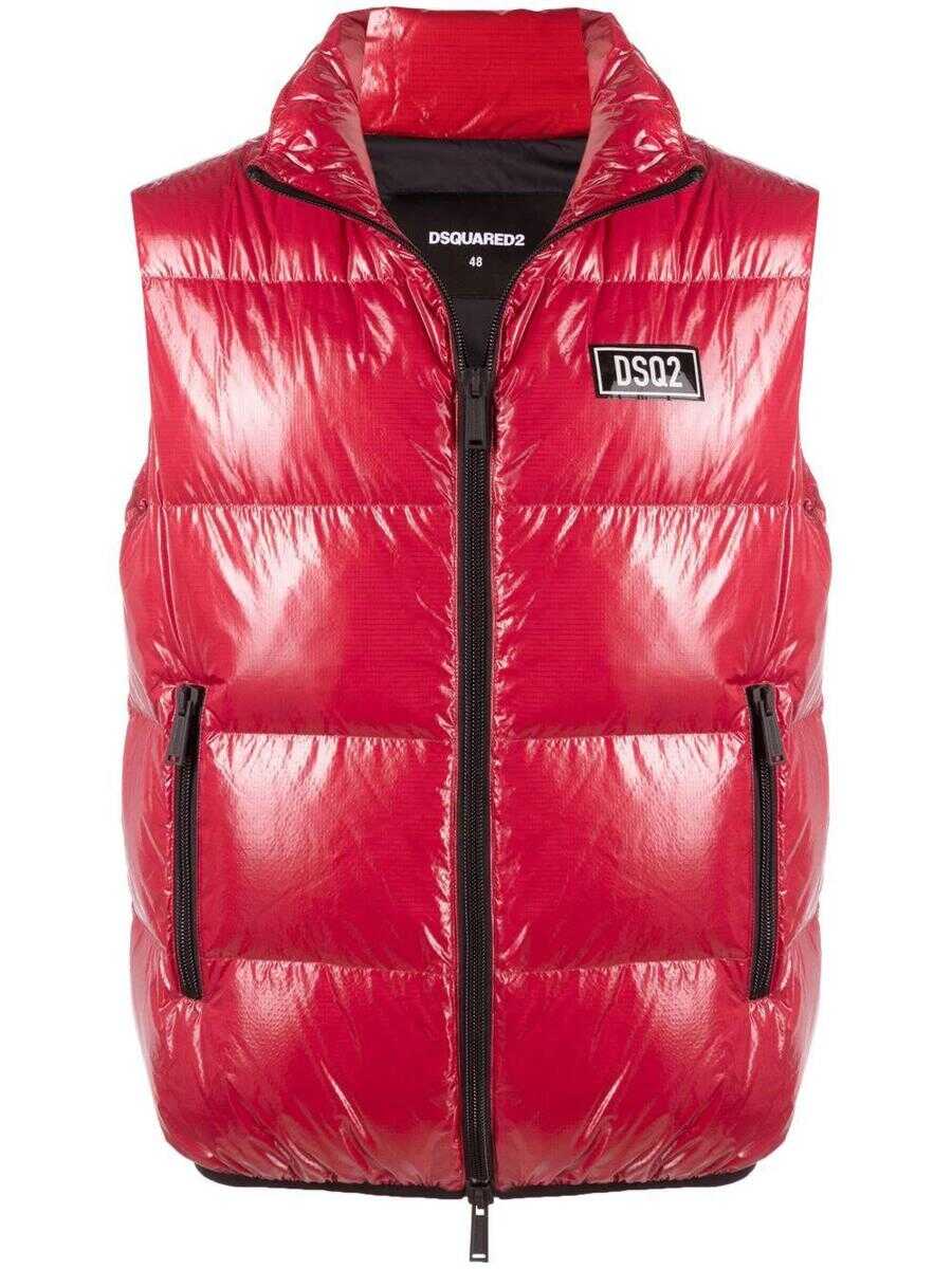 DSQUARED2 DSQUARED2 high-shine padded gilet