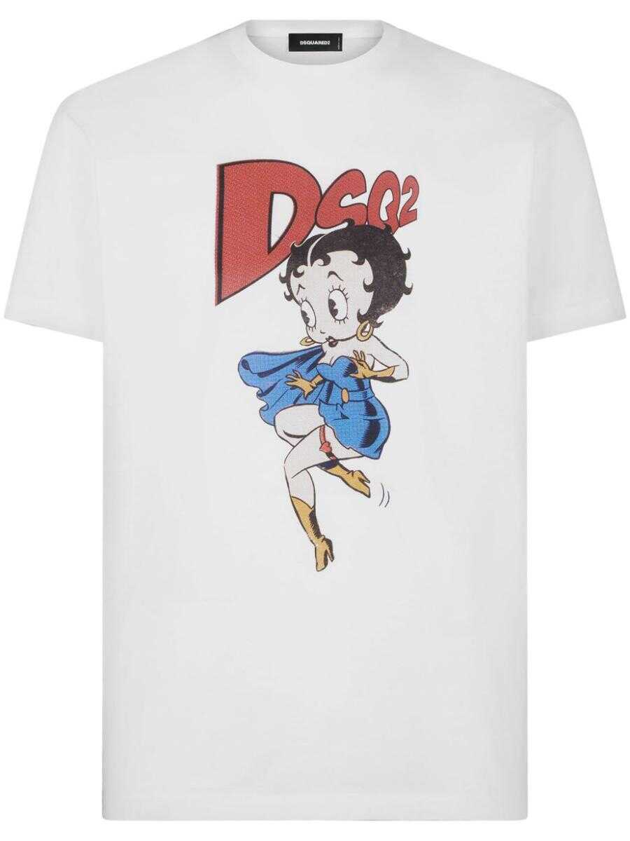 DSQUARED2 DSQUARED2 x Betty Boop cotton T-shirt WHITE