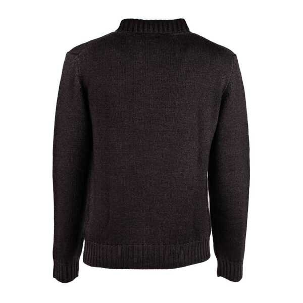 Pulovere Dondup Dondup Wool Crater Neck Sweater Black Barbati (BM 12497337) 2