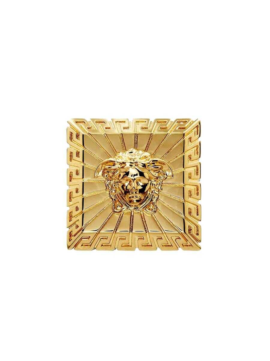 Versace VERSACE SQUARE MEDUSA RING GOLD