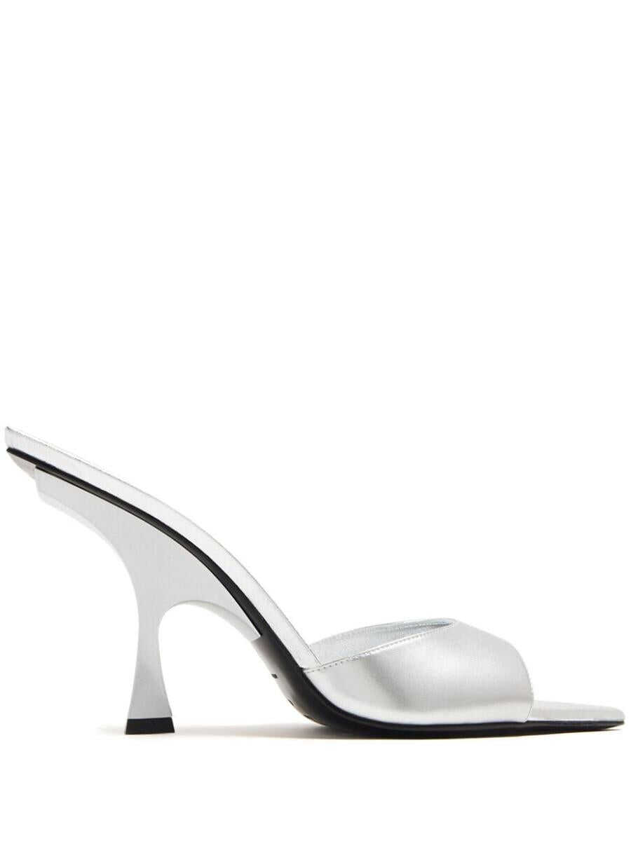 THE ATTICO THE ATTICO Ester heel mules SILVER