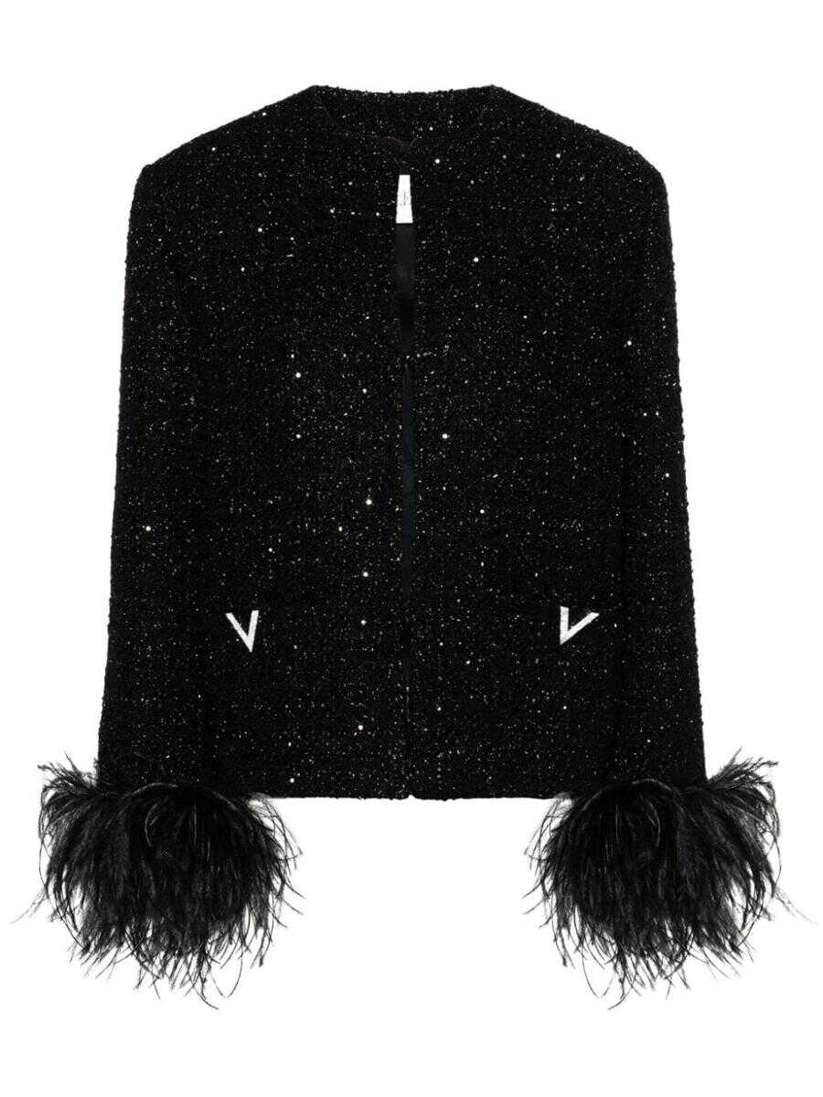 Poze Valentino Garavani VALENTINO Tweed jacket BLACK b-mall.ro 