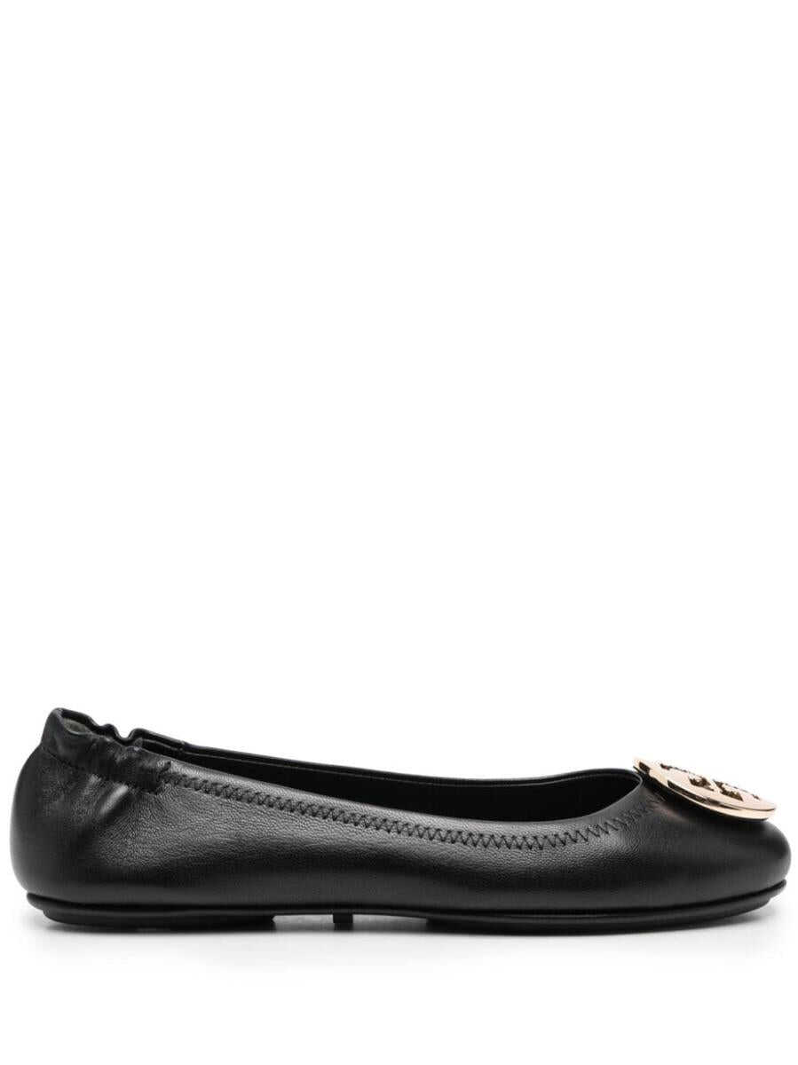 Tory Burch TORY BURCH Minnie leather ballet flats BLACK