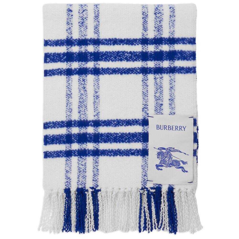 Burberry BURBERRY SCARVES WHITE/BLUE