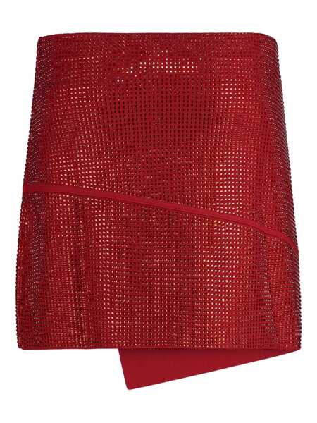 Fuste ANDREADAMO Andredamo Asymmetric Miniskirt RED Femei (BM 12502041) 2