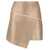 ANDREADAMO Andreādamo Asymmetric Miniskirt GOLD