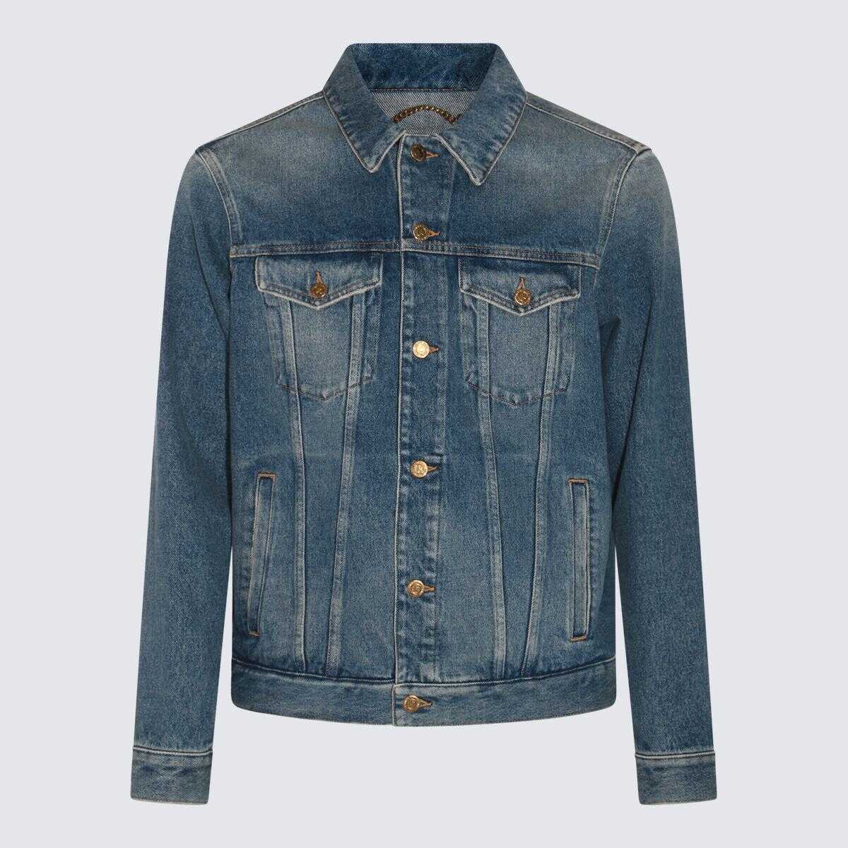 Golden Goose GOLDEN GOOSE BLUE COTTON DENIM JACKET BLUE