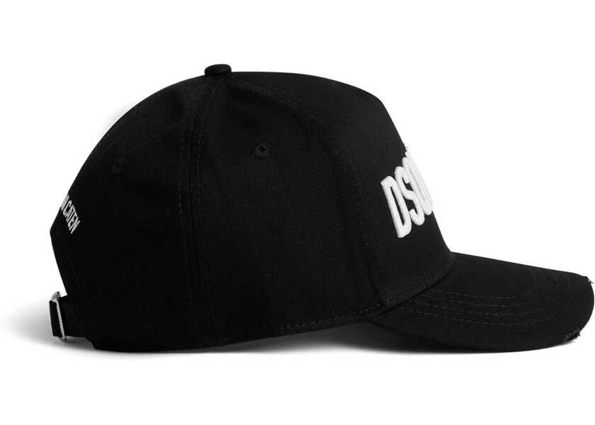 Sepci DSQUARED2 Logoed Baseball Hat NERO/BIANCO Barbati (BM 12508092) 3