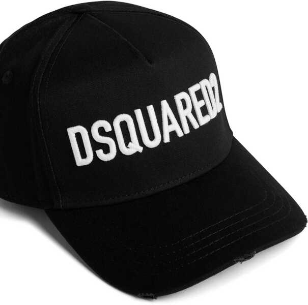 Sepci DSQUARED2 Logoed Baseball Hat NERO/BIANCO Barbati (BM 12508092) 4
