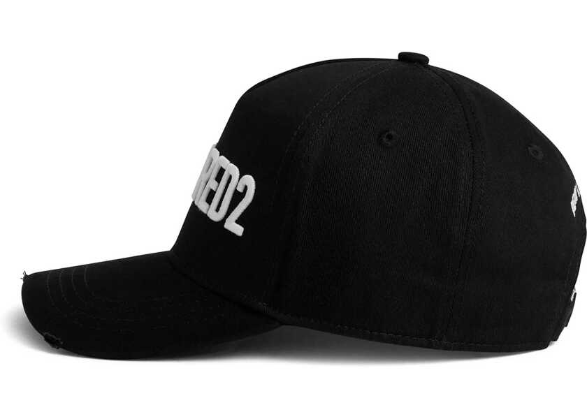 Sepci DSQUARED2 Logoed Baseball Hat NERO/BIANCO Barbati (BM 12508092) 5