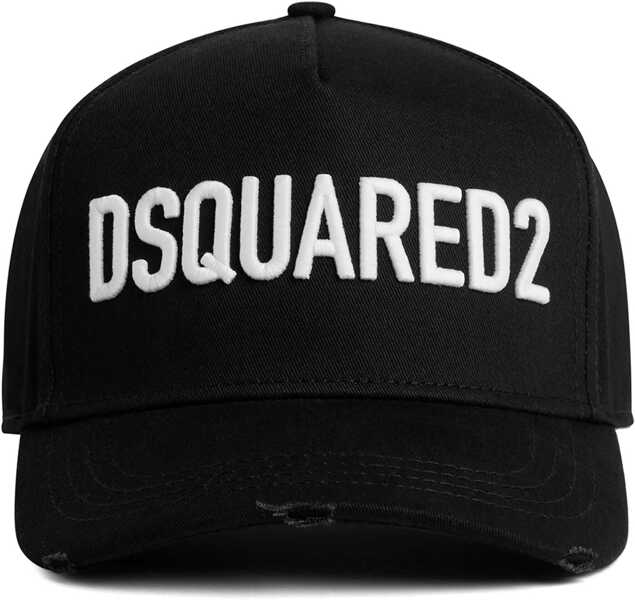 Sepci DSQUARED2 Logoed Baseball Hat NERO/BIANCO Barbati (BM 12508092) 1