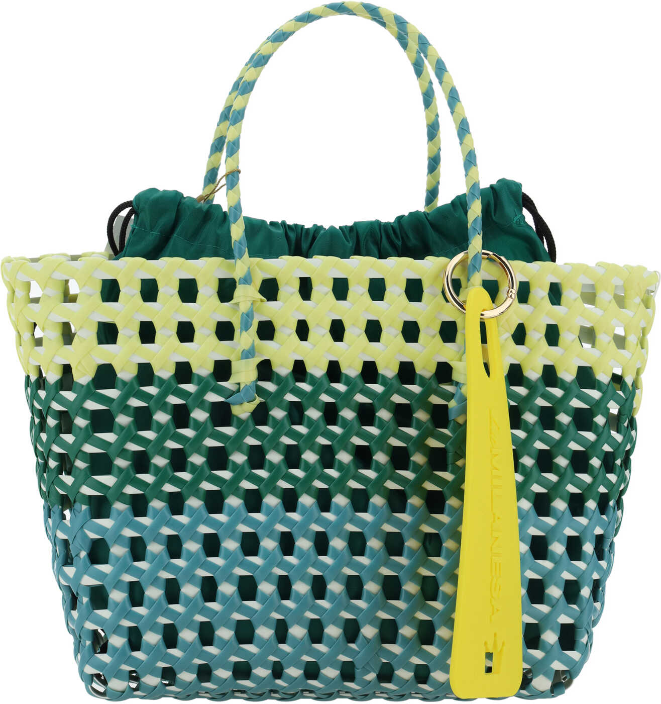 LA MILANESA Negroni Handbag AZZURRO/VERDE/GIALLO