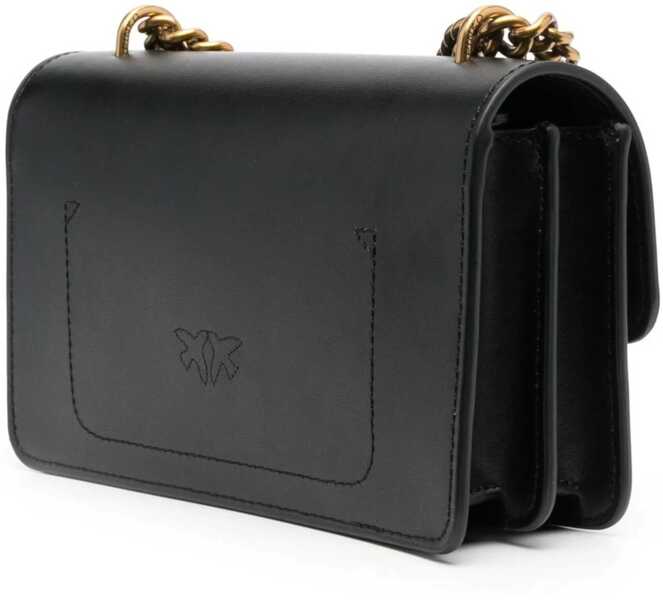 Genti de umar Pinko Love One Mini Shoulder Bag NERO-ANTIQUE GOLD Femei (BM 12508527) 3