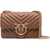 Pinko Mini Love Shoulder Bag MARRONE - LEONE-ANTIQUE GOLD