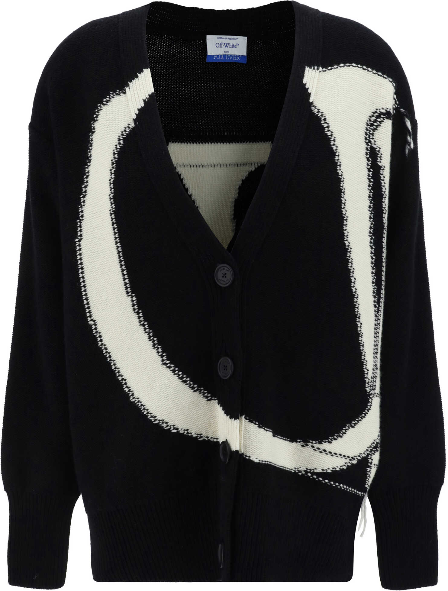 Off-White Cardigan BLACK WHITE A