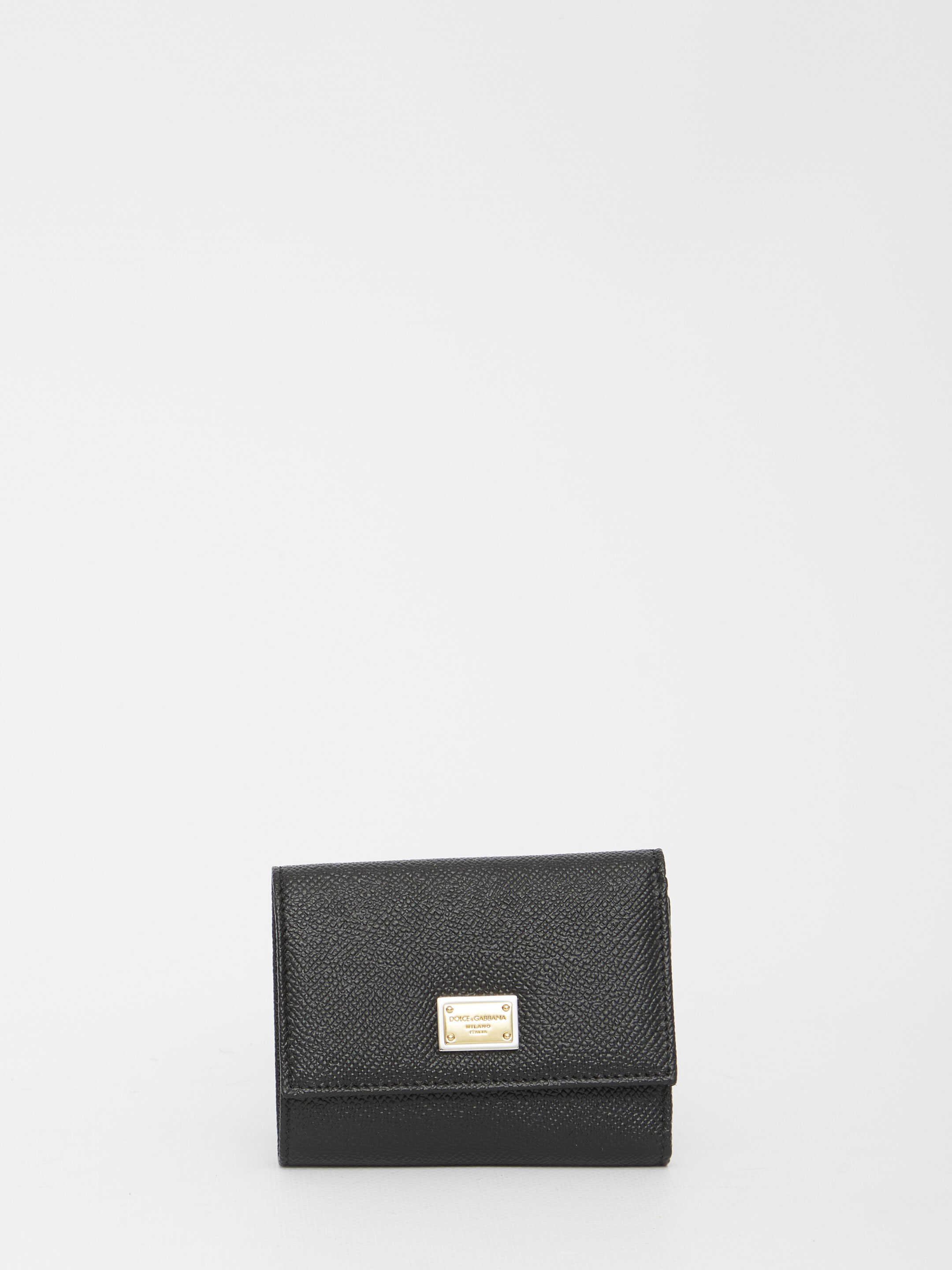 Dolce & Gabbana Bi-Fold Wallet In Leather BLACK