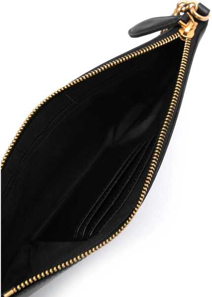 Genti de umar Pinko Leather Shoulder Bag NERO-ANTIQUE GOLD Femei (BM 12508992) 5