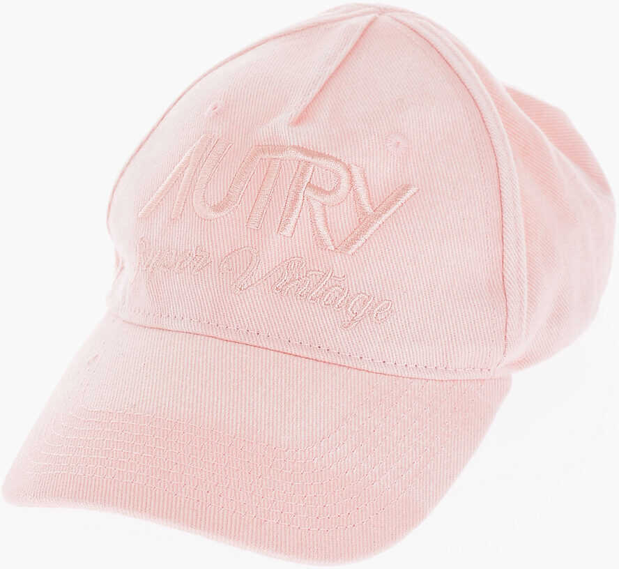 AUTRY Solid Color Cap With Embroidered Logo Pink