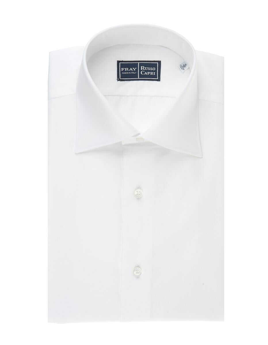 FRAY FRAY Regular Fit Shirt In Popeline WHITE