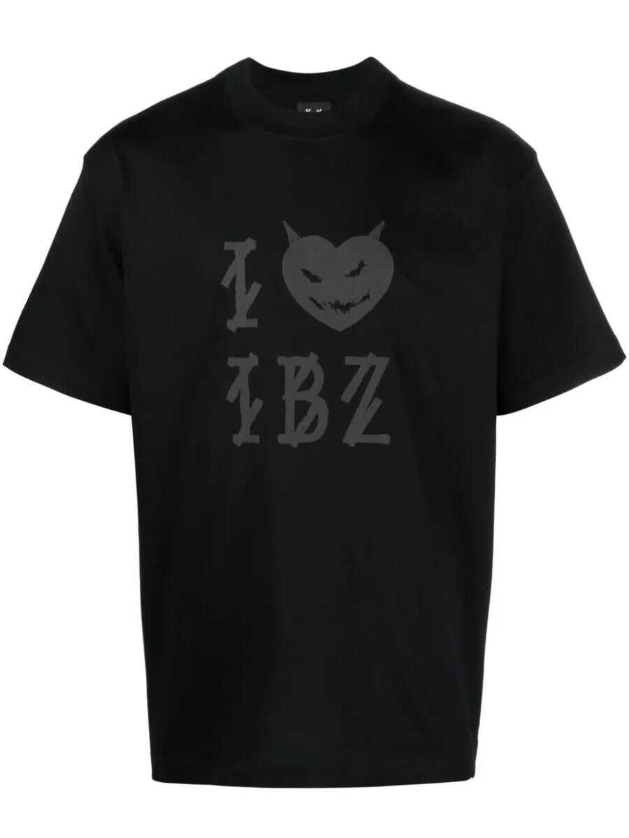 M44 LABEL GROUP M44 LABEL GROUP I LOVE IBIZA T-SHIRT WITH PRINT BLACK
